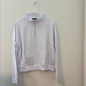 NWT NIB Sactto White Quarter-Zip Pullover